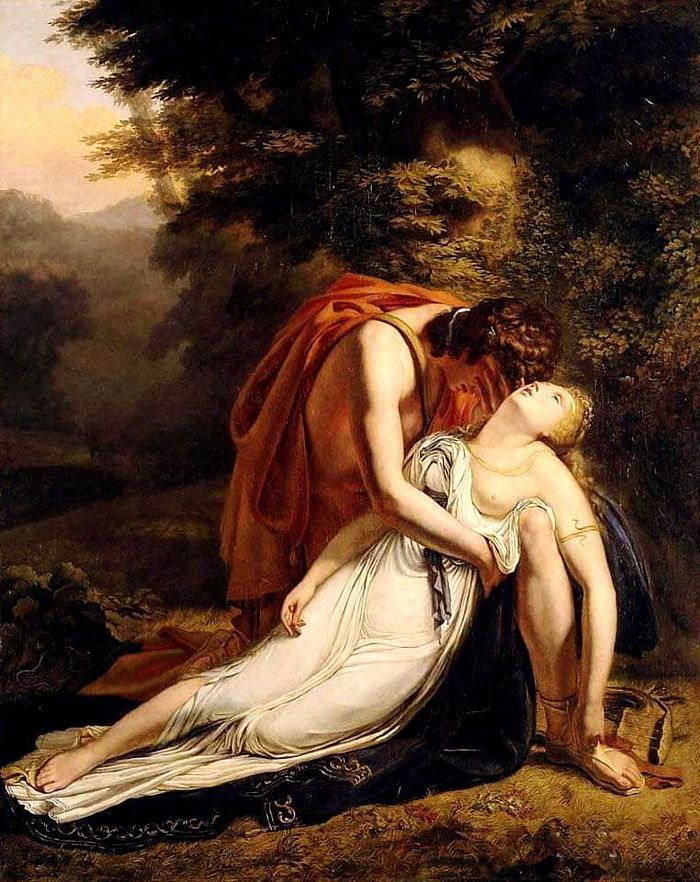 Orfeo de luto por la muerte de Euridice Scheffer