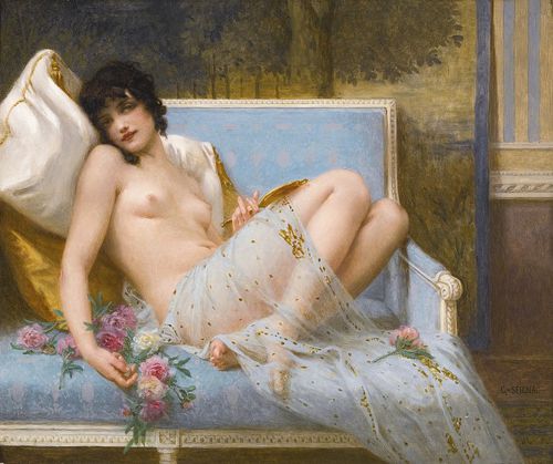 Reclining Odalisque by Guillaume Seignac