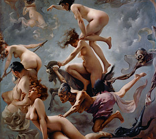 Brujas yendo al sabbath