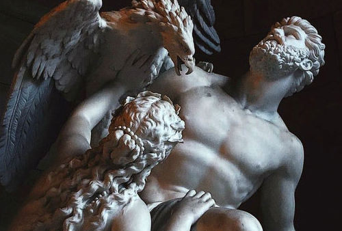 Prometeo encadenado y las Oceanides