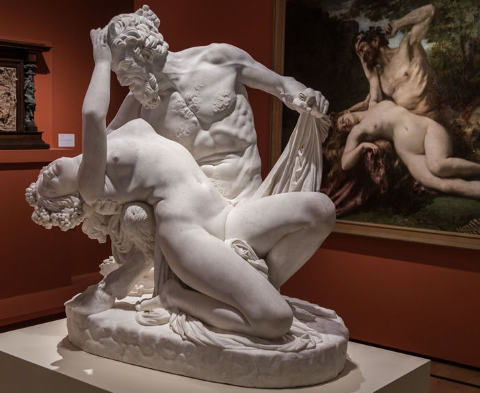 satyr bacchante pradier