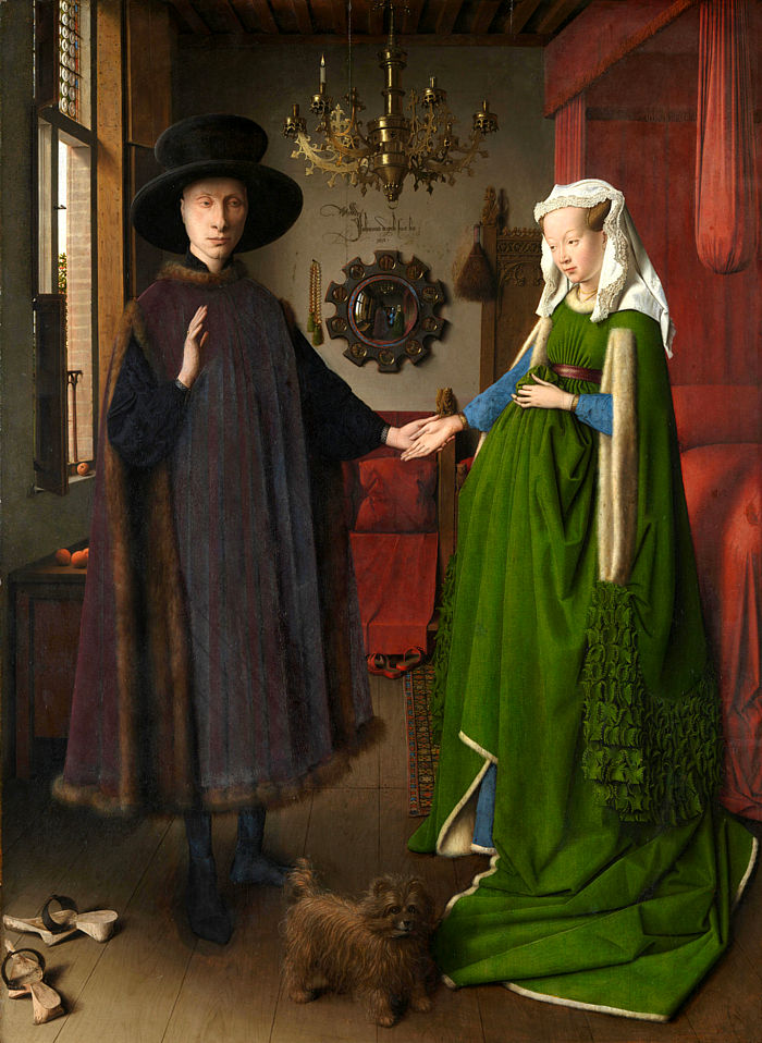 The Arnolfini Portrait, final detail