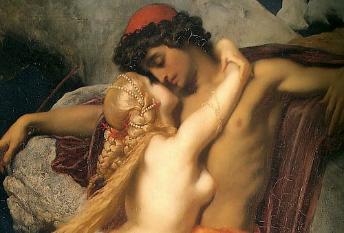 El pescador y la sirena de Frederic Leighton
