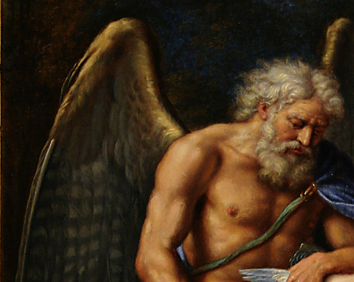 chronos corta las alas de cupido2